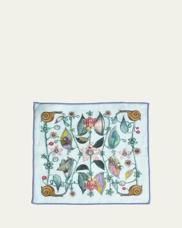 Beguiling Blue Marshlands Cocktail Napkins, Set of 4
